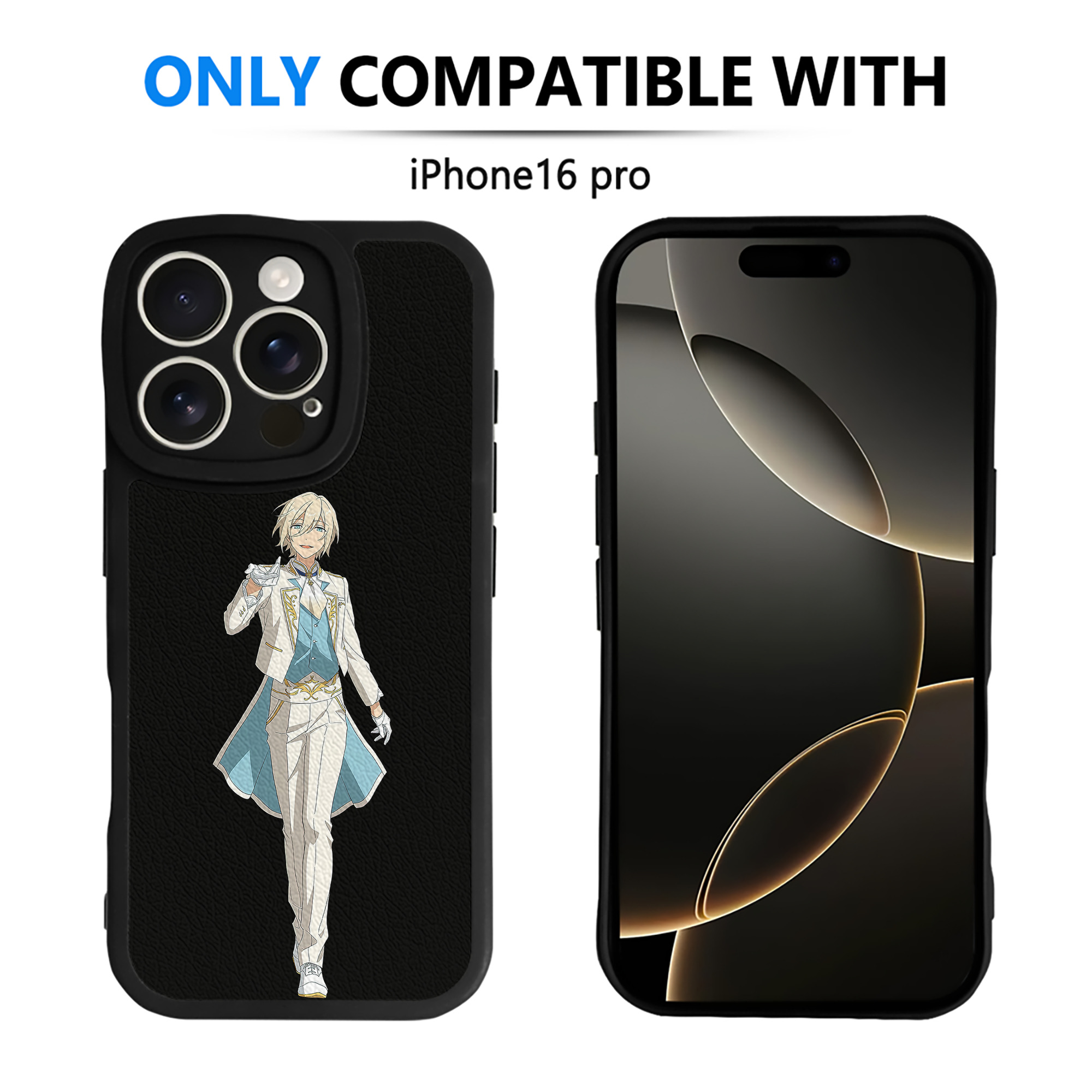 （画像用） あんさんぶるスターズ! Ensemble Stars 【iPhone 16シリーズ対応】シリコンスマホケース（レザー調） 材質：シリコン